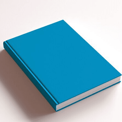 Livro com capa azul